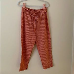 Free People “Seersucker”Gingham High Waisted Pants